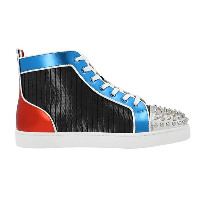 christian-louboutin-lou-spikes-orlato-flat-pleated-metallic Christian Louboutin Lou Spikes Orlato Flat ‘Pleated Metallic’