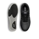 B27 Low-Top Sneaker – Black Smooth Calfskin, Black Suede and Black Dior Oblique Galaxy Leather