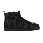 Christian Louboutin Louis Pik Pik Strass High ‘Black Velvet Quagga’