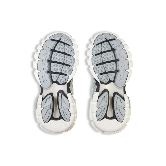 track-sneaker-in-silver-white-and-black-metallic-mesh-and-nylon Track Sneaker in silver, white and black metallic mesh and nylon