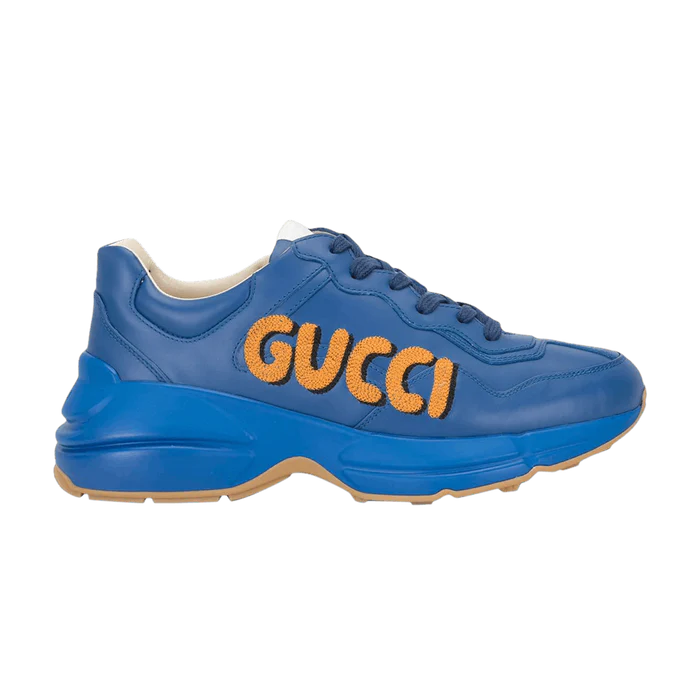gucci-rhyton-logo-embroidery-blue-orange Gucci Rhyton ‘Logo Embroidery – Blue Orange’