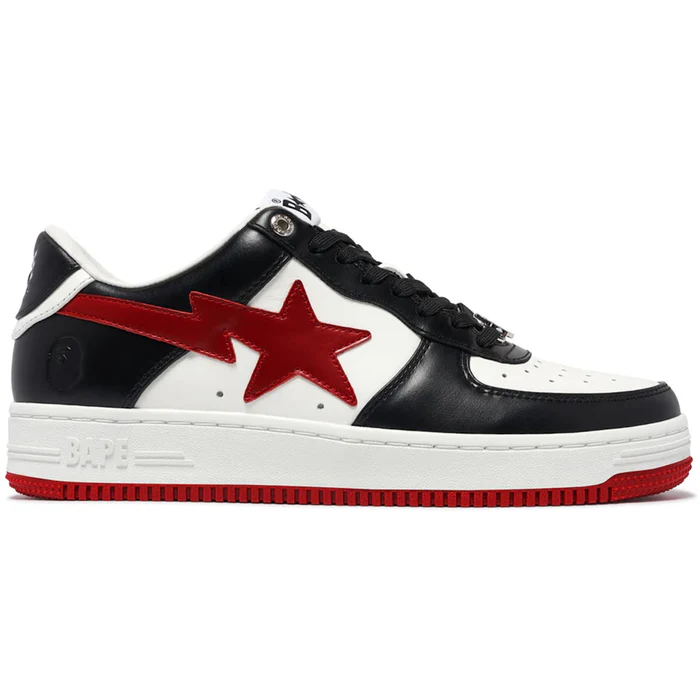 a-bathing-ape-bape-sta-3-m2-white-black-red A Bathing Ape Bape Sta #3 M2 White Black Red