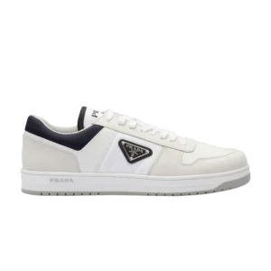 Prada Downtown Leather Re Nylon Sneaker White Blue