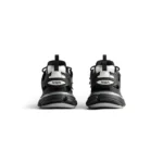 Track Sneaker in black and silver mesh and nylon