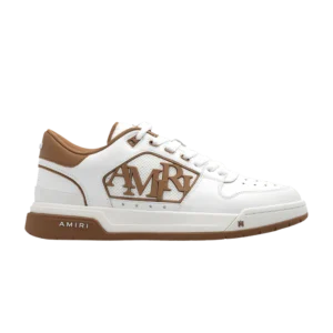Amiri Classic Low ‘Logo – White Brown’