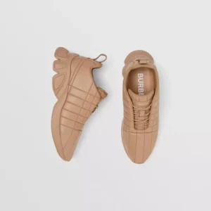 Quilted Leather Classic Sneakers Dark Biscuit