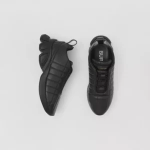 Quilted Leather Classic Sneakers Black