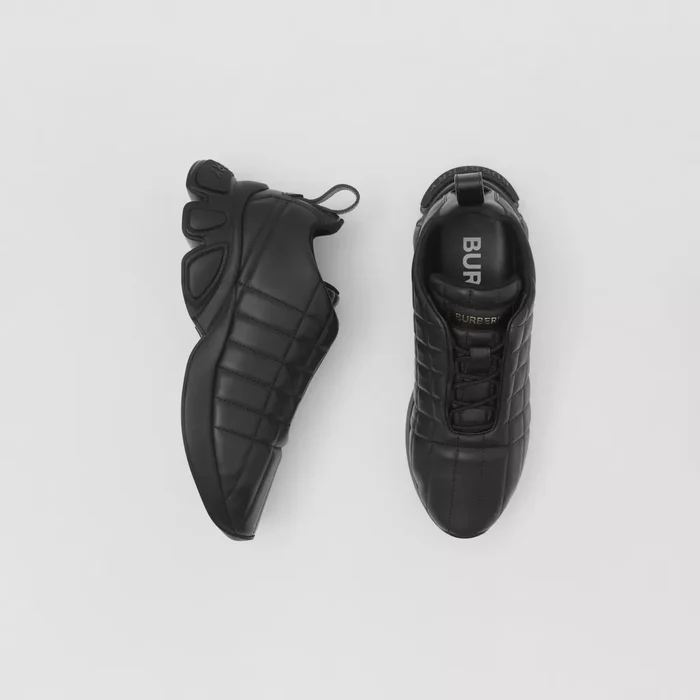 Quilted Leather Classic Sneakers Black