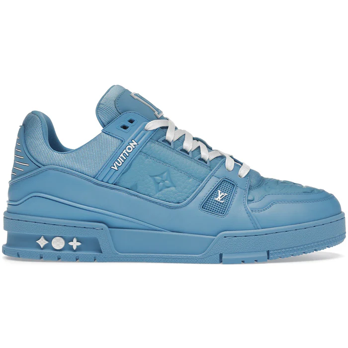 louis-vuitton-trainer-blue-embossed-monogram Louis Vuitton Trainer Blue Embossed Monogram