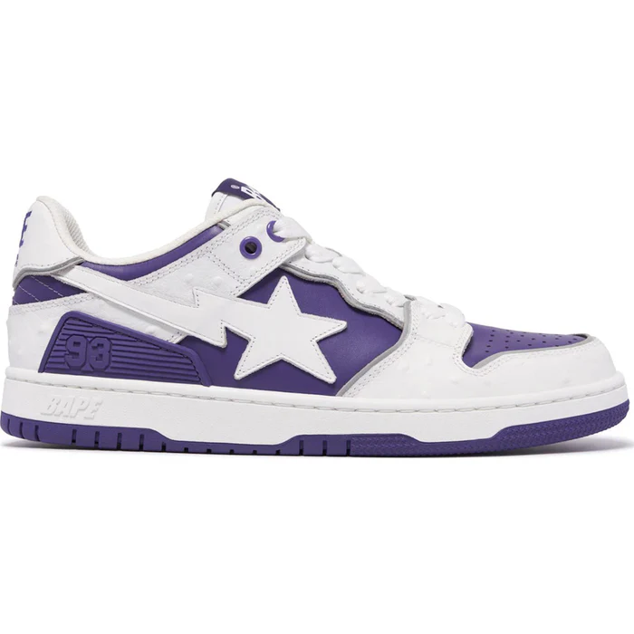 a-bathing-ape-sk8-sta-1-ostrich-pack-white-purple A Bathing Ape Sk8 Sta #1 Ostrich Pack White Purple