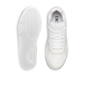 B27 Low-Top Sneaker – White Smooth Calfskin and Dior Oblique Galaxy Leather