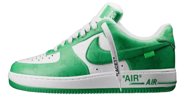 louis-vuitton-x-nike-air-force-1-virgil-abloh-green Louis Vuitton x Nike Air force 1 – Virgil Abloh Green