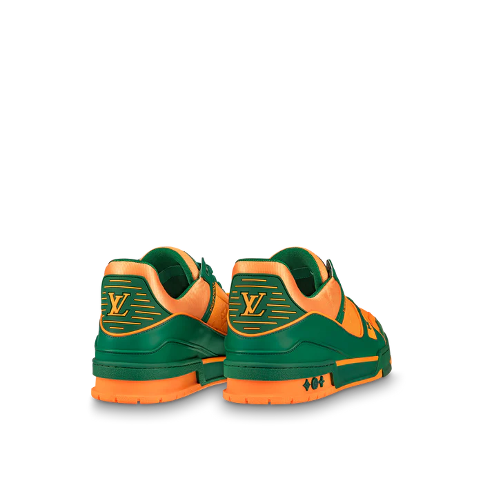 LV Trainer Sneaker Orange/Green