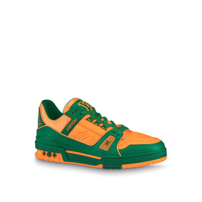 LV Trainer Sneaker Orange/Green